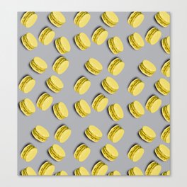 Lemon macarons  Canvas Print