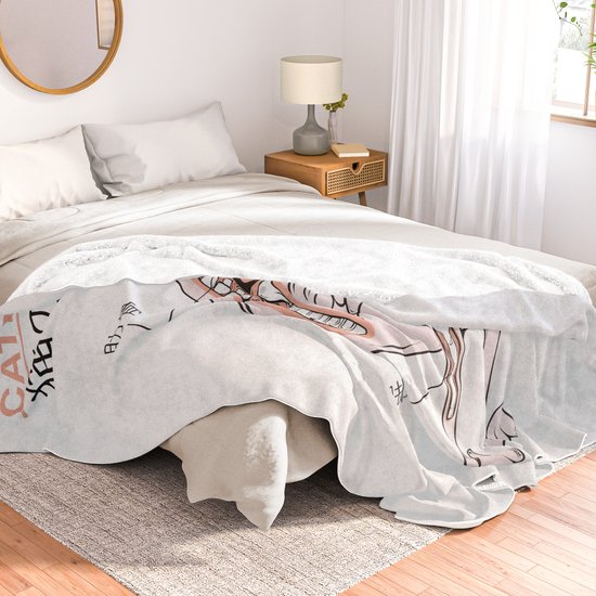 The Catdog Anatomy Throw Blanket By Vickysartworks Society6