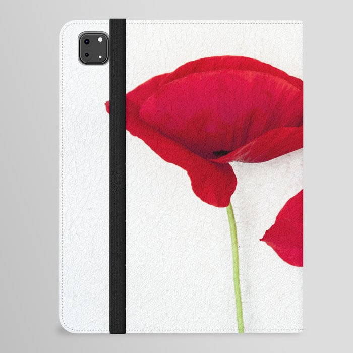 Two Red Poppies iPad Folio Case