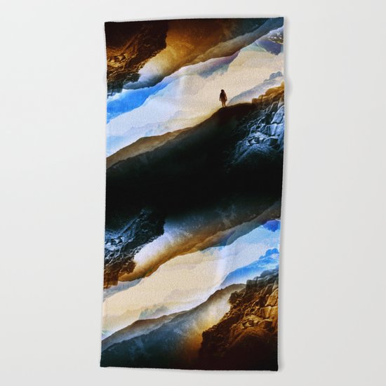 Vision of fire and ice Beach Towel