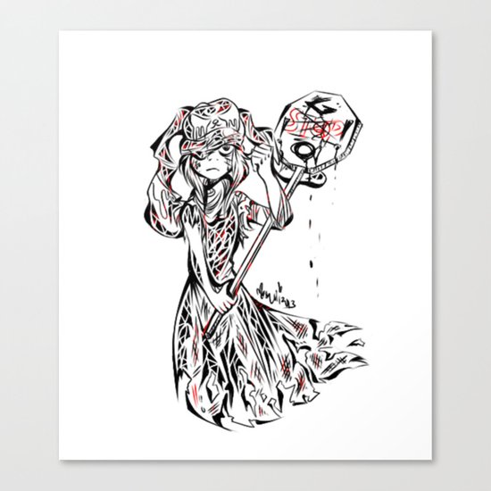 STOP. GO! Canvas Print