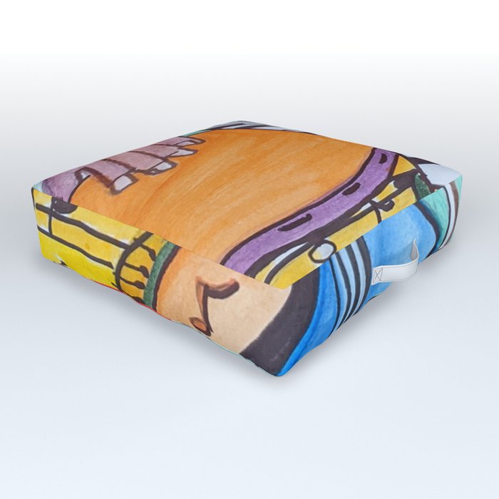 Let There Be Music Outdoor Floor Cushion