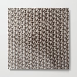 Crochet Knit Metal Print