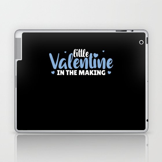 Little Valentine In The Making Gender Reveal Boy Laptop & iPad Skin