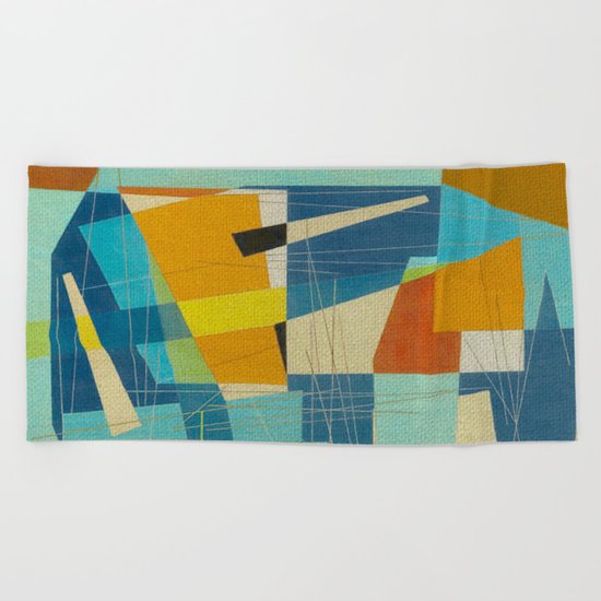 Don Quixote and the Windmill Beach Towel