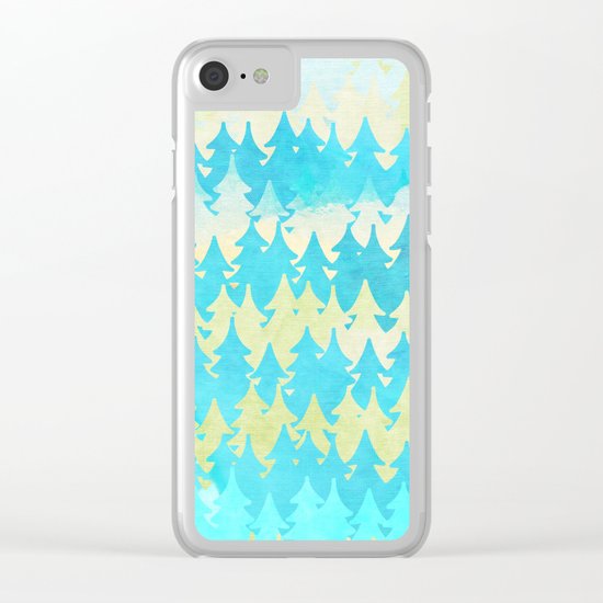 The secret forest -on a wonderful day - Abstract tree pattern Clear iPhone Case