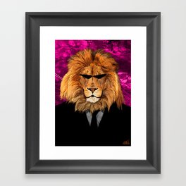 Lion Suit Framed Art Print