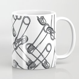 Safety Pins Coffee Mug | Pins, Punk, Cartoonsafetypins, Safetypinspattern, Graphicdesign, Safetypinsmetal, Medicalsafetypins, Punksafetypins, Medical, Punkpins 