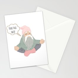 Om Gnome Stationery Cards