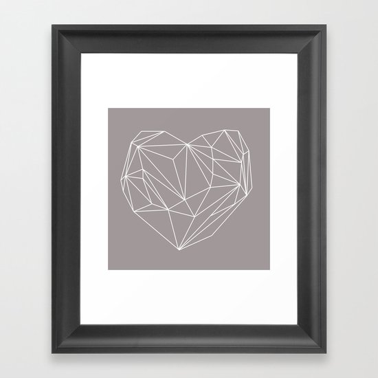 Heart Graphic Framed Art Print