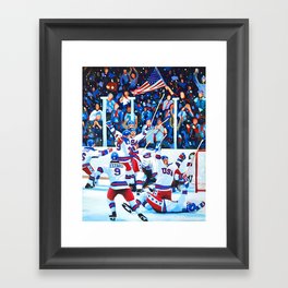Miracle on Ice Framed Art Print