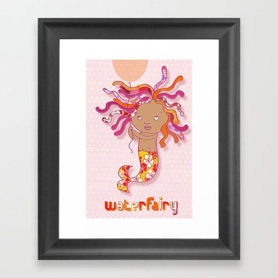 Water Fairy Mermaid Framed Art Print