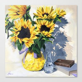 Painted Sunflowers by Amy Herman Canvas Print
