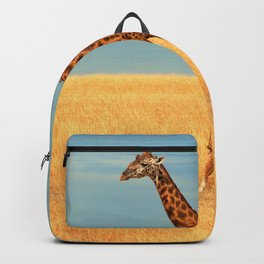 Portrait giraffe Backpack