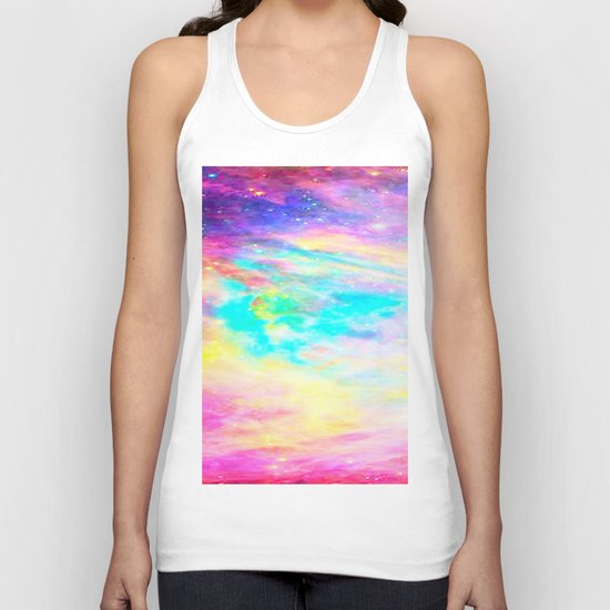 Abstract Galaxy : Bright & Colorful Unisex Tank Top