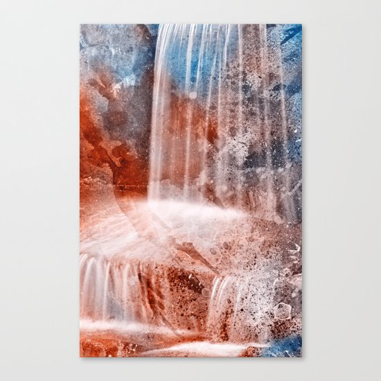 Acrylic Urbex Falls Canvas Print