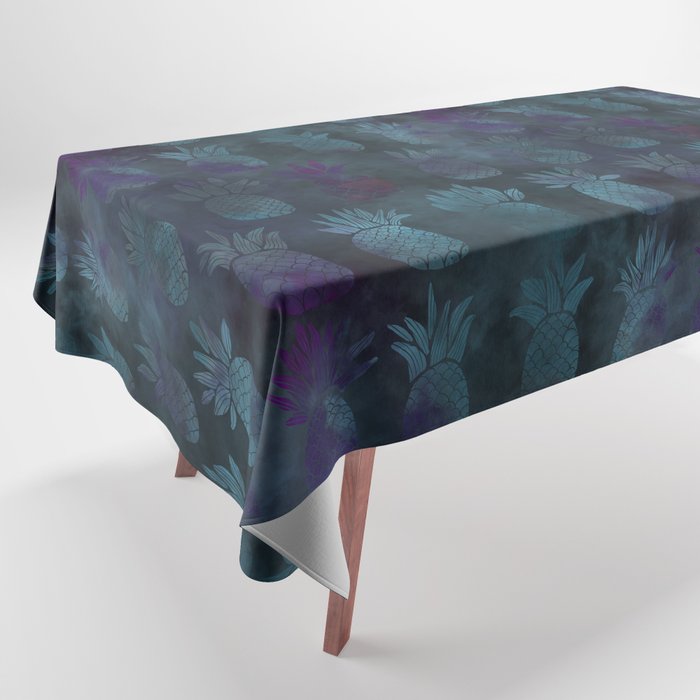 Dark Pineapple Batik Pattern Tablecloth