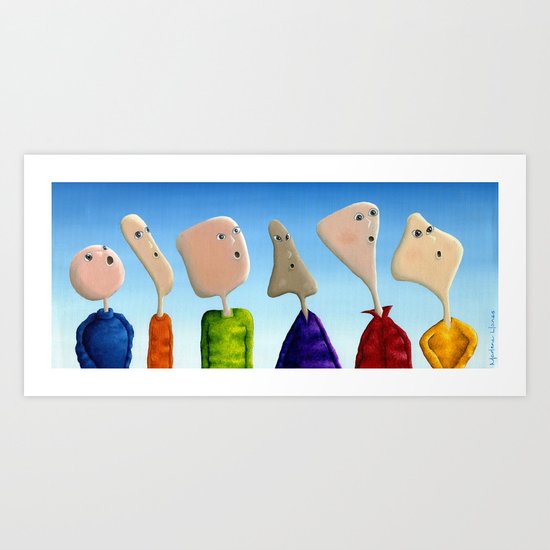 Faces Art Print