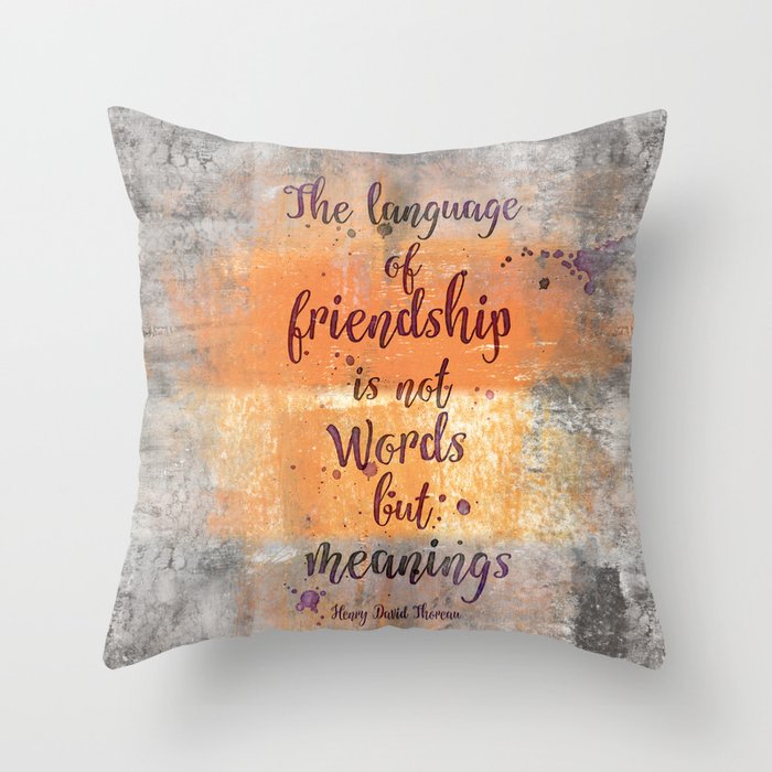 Friendship Throw Pillow