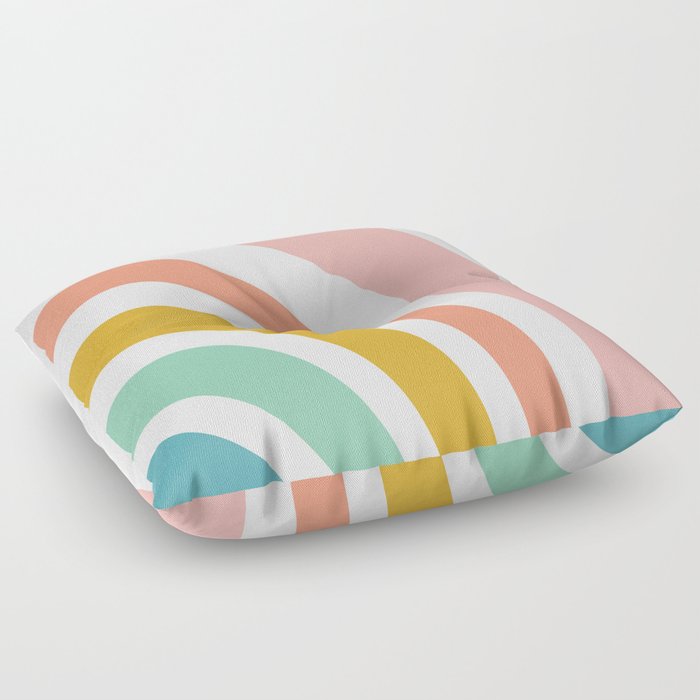 Simple Happy Rainbow 2 Floor Pillow