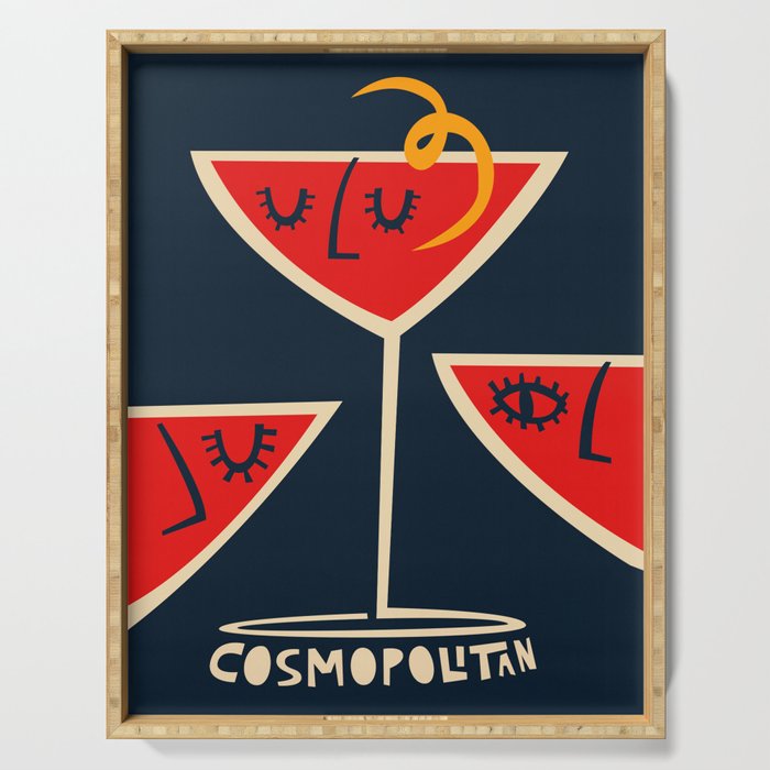 Cosmopolitan Cocktail Serving Tray