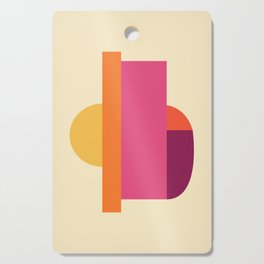 Kindred Abstract - Pink Orange Yellow  Cutting Board