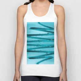 Drops in Spiral Fresh Turquoise Color #decor #society6 #buyart Unisex Tank Top