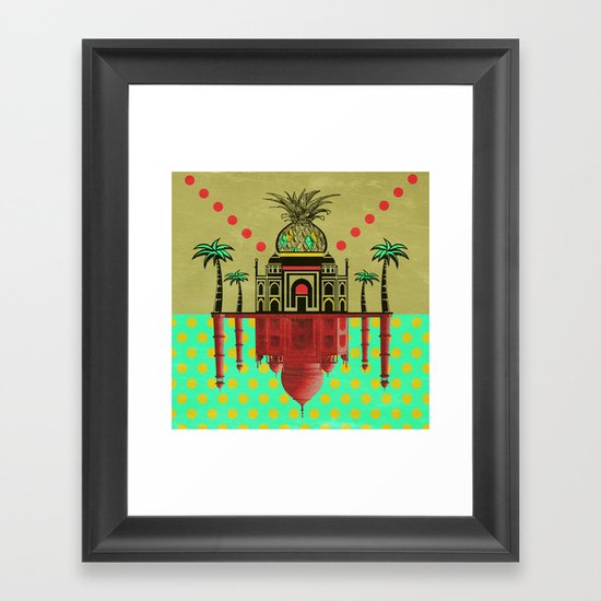 pineapple architecture 2 Framed Art Print