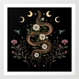 Serpent Spell Art Print