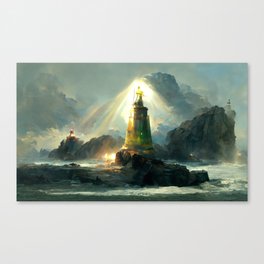 Lighthouse Art - A Ray of Light A Canvas Print