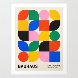 BAUHAUS 06: Exhibition 1923 | Mid Century Series  Art Print