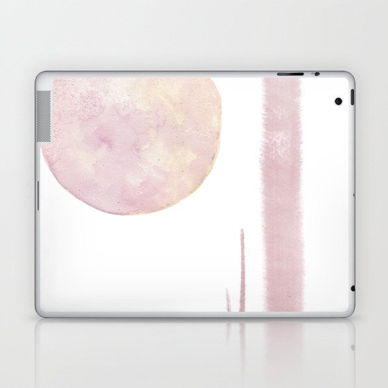 Dusty pink abstract Laptop & iPad Skin