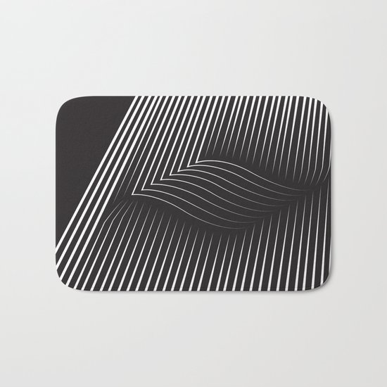 Folded Stripes Bath Mat