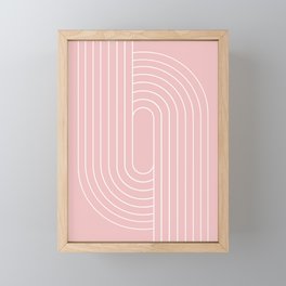 Oval Lines Abstract XVI Framed Mini Art Print
