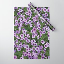 Purple Flower Patch Wrapping Paper