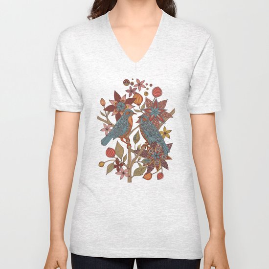 Lovebirds Unisex V-Neck