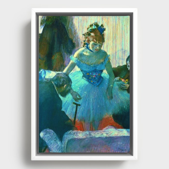 Edgar Degas "Dancer In Her Dressing Room" Framed Canvas