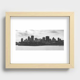 Montreal Skyline Recessed Framed Print