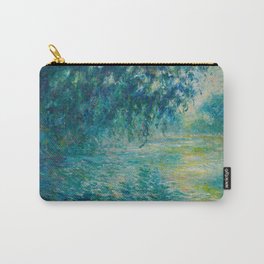 Claude Monet Morning on the Seine Oil Paintng Carry-All Pouch | Painting, Claudemonet, Morning, Oil, Oilpaintng, Ontheseine 