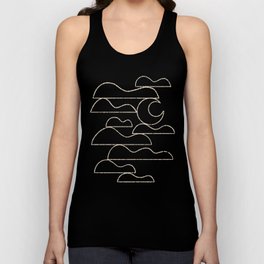 Moon And Cloudscape No. 1 Unisex Tank Top