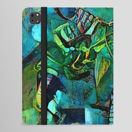 Abstract Green Composition iPad Folio Case
