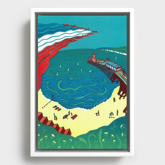 Red Arrows, Bournemouth Framed Canvas