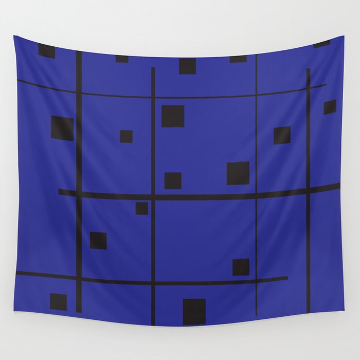 Royal Blue Puzzle Wall Tapestry