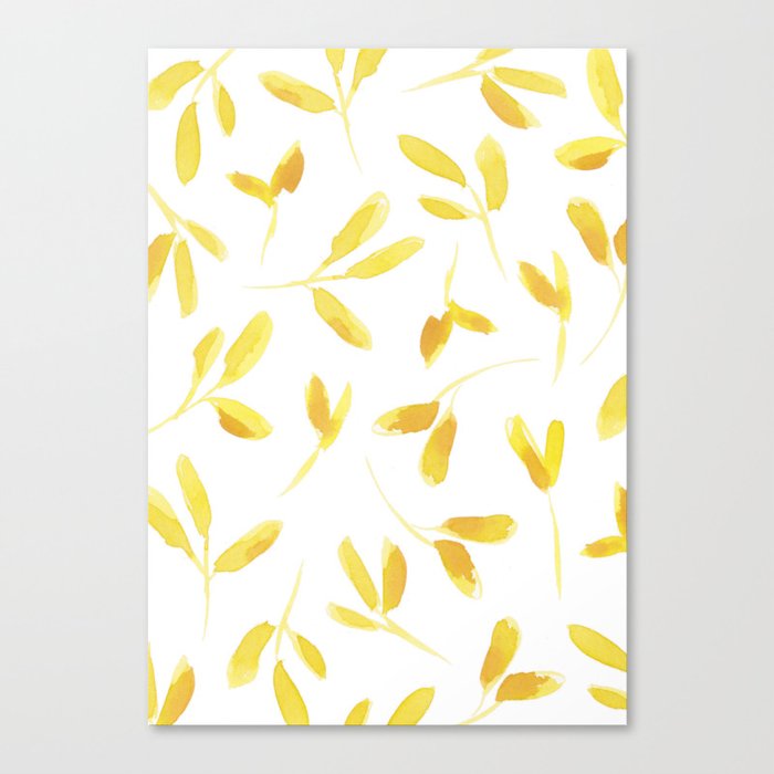Yellow Leaves Canvas Print
