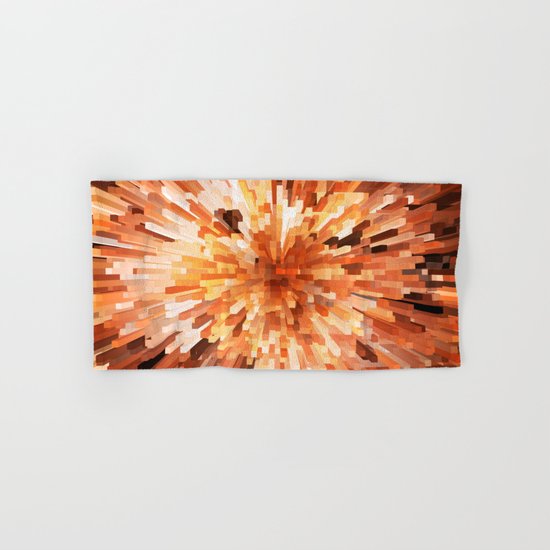 Orange Burst Hand & Bath Towel