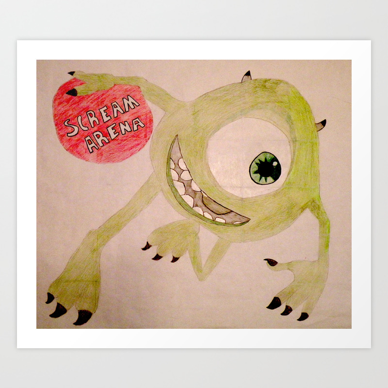 Mike Wazowski Art Print By Ericaroby Society6