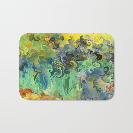 Pauls Irises, After Van Gogh Bath Mat