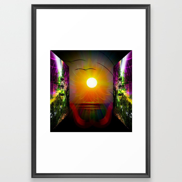 Festival sunrise Framed Art Print