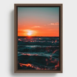 Skyline art Framed Canvas