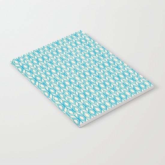 Tulip Knit in blue & cream Notebook